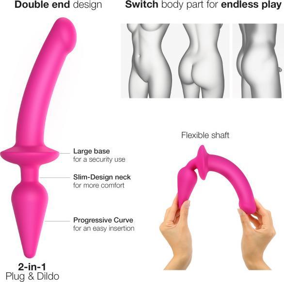 Actual product image Strap-on-me Switch Plug-In Dildo (XXL)