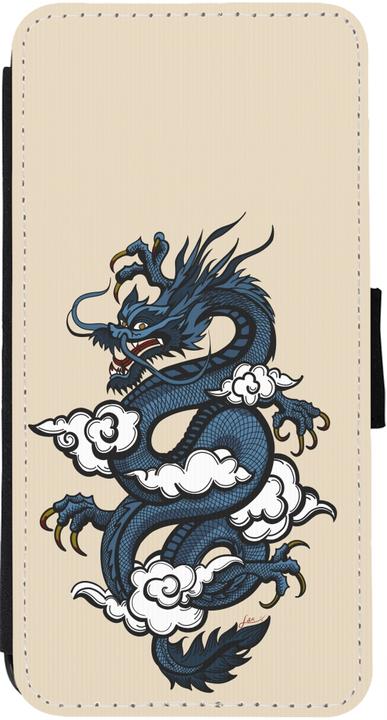 Actual product image PhoneLook Coque Wallet noir Blue Dragon Tattoo (Apple iPhone 12, Realme 12 Pro+)