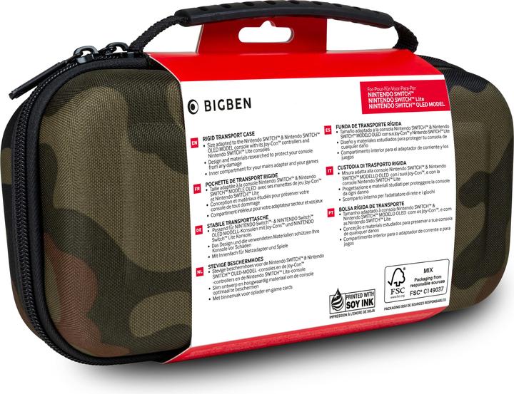 Produktbild Bigben Tasche Classic XL - camo green (Switch Lite, Switch OLED)