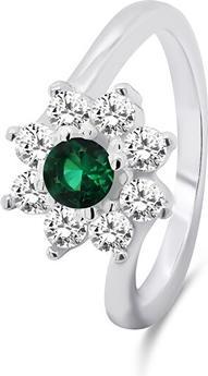 Actual product image Brilio Silver - Beautiful silver ring with zircons RI053WG - Circuit: 54 mm (54)