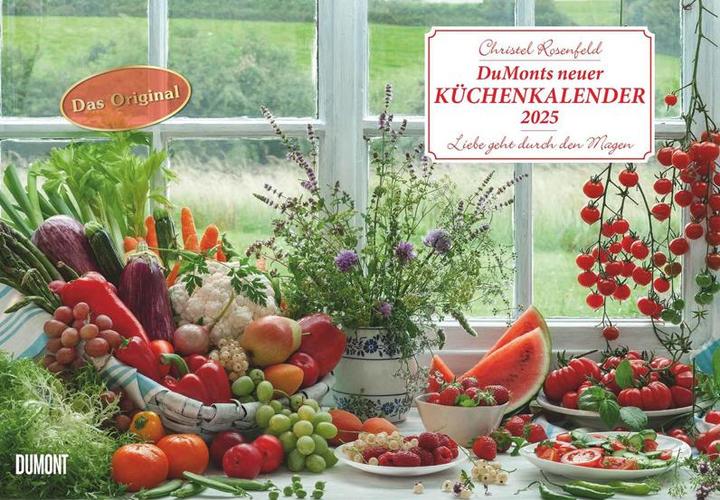 Produktbild DUMONTS neuer Küchenkalender 2025 - Broschürenkalender - mit Rezepten und Gedichten - Format 42 x 29 (42 x 29 cm, Harter Einband, Deutsch)
