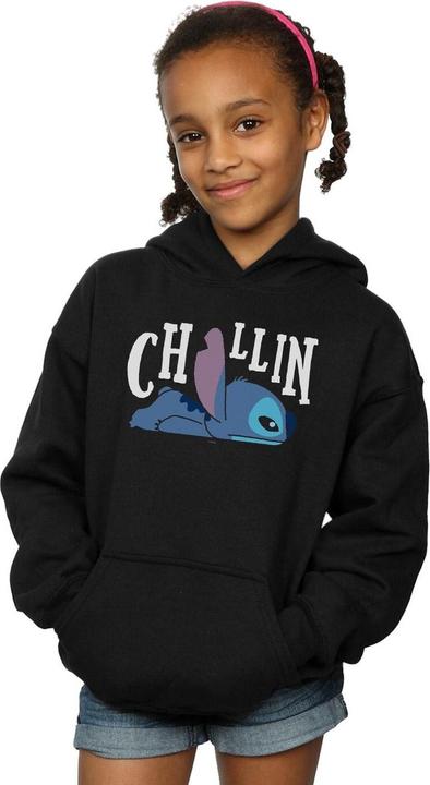 Actual product image Disney Girls Lilo And Stitch Chillin Hoodie (140, 146)