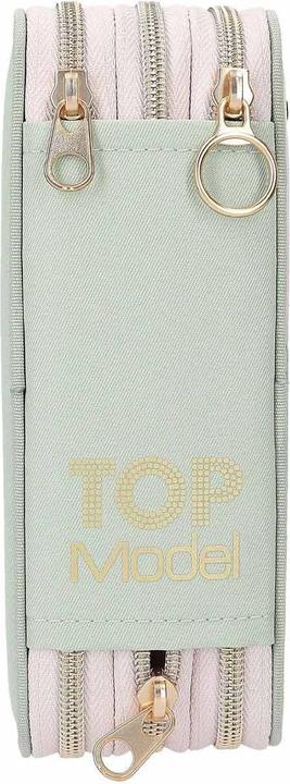 Actual product image Top Model Topmodel - TOPModel Triple Pencil Case SUMMER FEELING - Sage Green (413303)