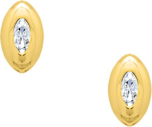 Candy Ohrringe Kezia, 925 Sterling Silber, vergoldet (925 Sterling Silber, 18k vergoldet)