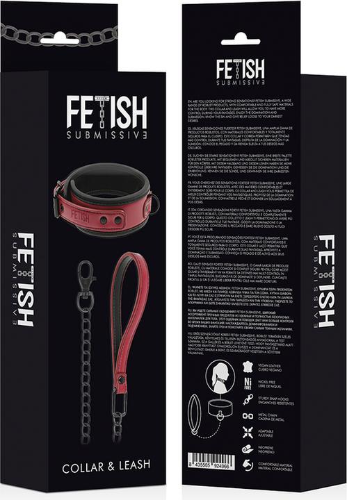 Actual product image Fetish submissive Dark Room Collar Con Cadena Con Forro De Neopreno