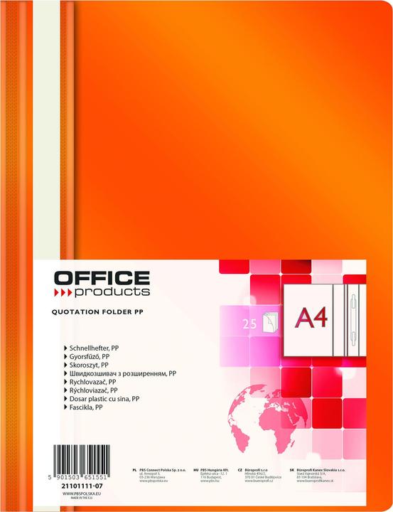 Produktbild Office Products Reportmappe, pp, a4, weich, 100/170 mikron, orange