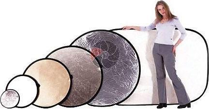 Immagine prodotto Lastolite Riflettore pieghevole 76 cm argento/bianco (Riflettore pieghevole, 76 cm)