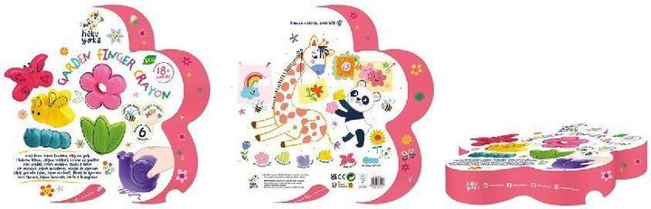 Actual product image Haku Yoka Finger wax crayon garden (6 x)