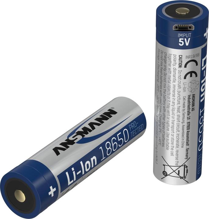 Immagine prodotto Ansmann Li-Ion 18650 (1 pz., 18650, 2600 mAh)