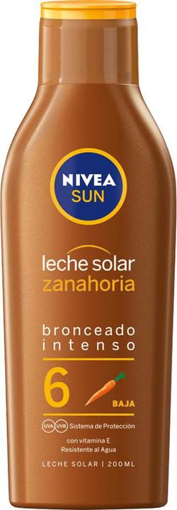 Actual product image NIVEA Sun Protection Milk SPF 6 (200 ml) (Suntan lotion, Up to SPF 10, 200 ml)