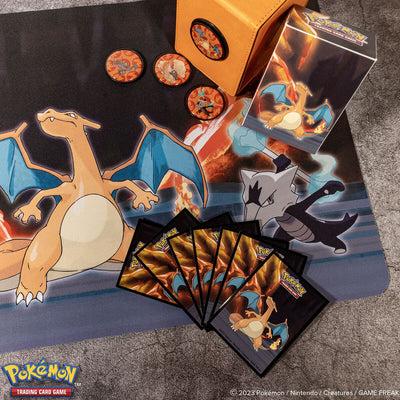 Actual product image Ultra Pro Pokémon Scorching Summit Glurak Playmat