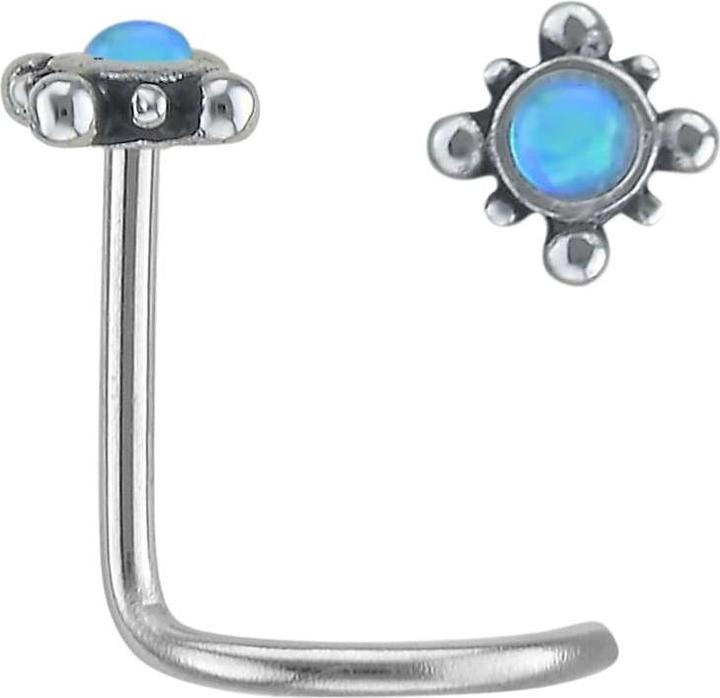 Bijouteria Nasenpiercing (Edelstahl, Synthetischer Opal)
