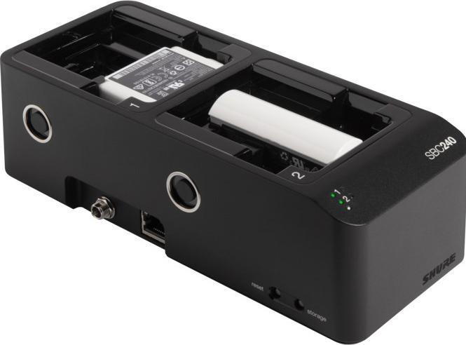 Immagine prodotto Shure SBC240-E - Sieciowa ładowarka akumulatorów Li-Ion SB910 do nadajników ADX1 i SB920 do ADX2/ADX2FD...