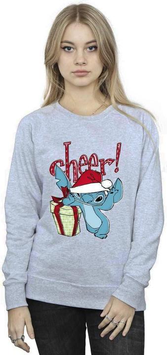 Actual product image Disney Womens/Ladies Lilo & Stitch Hearts Sweatshirt (XXL)