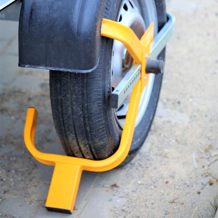 Image du produit Wiltec XPOtool Sabot de voiture Bloque-roue Antivol Auto avec Serrure 2 Clés Largeur de roues 225mm 13-15&q