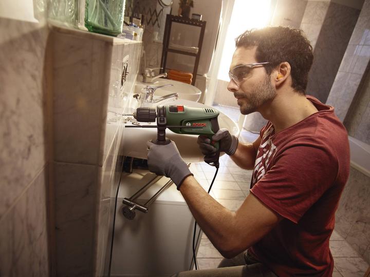 Produktbild Bosch Home & Garden Schlagbohrmaschine EasyImpact 600 mit Tragekoffer (Netzbetrieb)