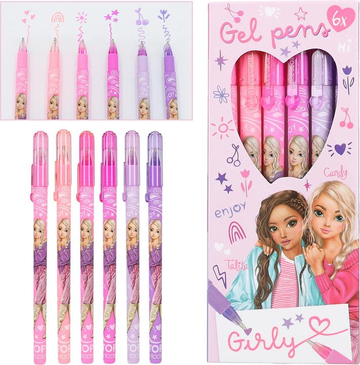 Magni DEPESCHE TOPModel gel pens Girly 6 pieces (Multicoloured, 6 x)