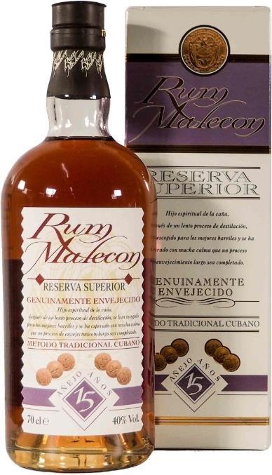 Image du produit Malecon 15 years (1 x 70 cl)
