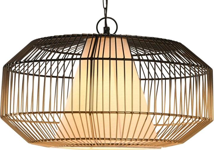 Actual product image DKD Home Decor Ceiling Light 42 x 42 x 23 cm Black Golden Iron 50 W
