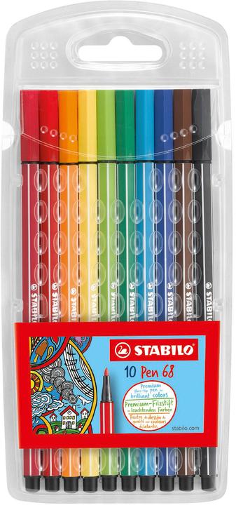 STABILO Penna 68 (Multicolore, 10 x)