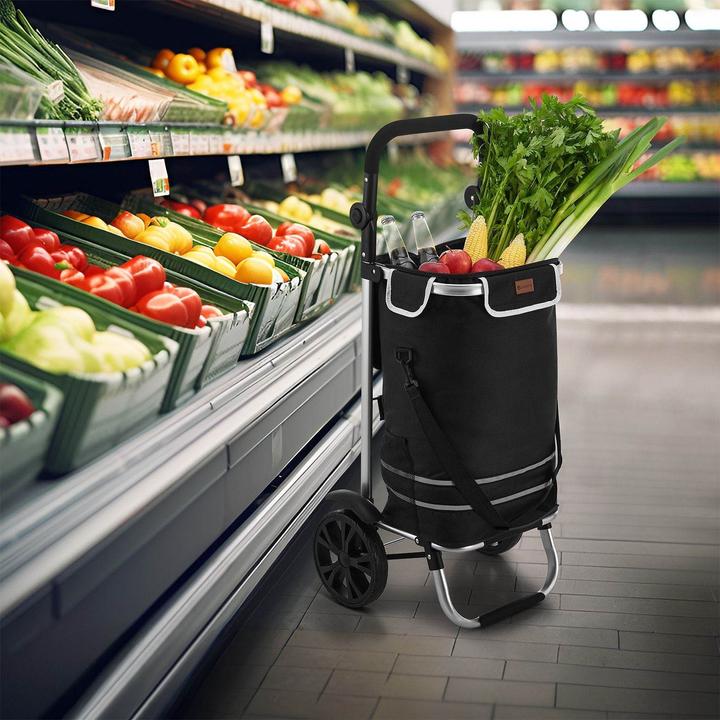 Image du produit Juskys Chariot à provisions 3en1