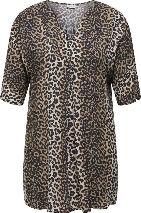 Only CARNOVA Kurzes Kleid Tunika mit halber Knopfleiste