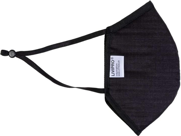 Produktbild Unrepa Community Stoffmaske LIVIPRO Evolution Gr. L, Schwarz (Schutzklasse II, 1 x)