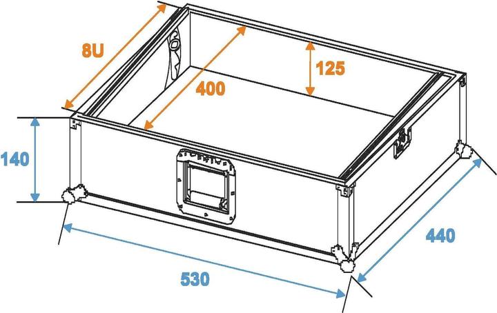 Produktbild Omnitronic MixerCase Profi MCV19variabelsw 8HE (Mischpult)
