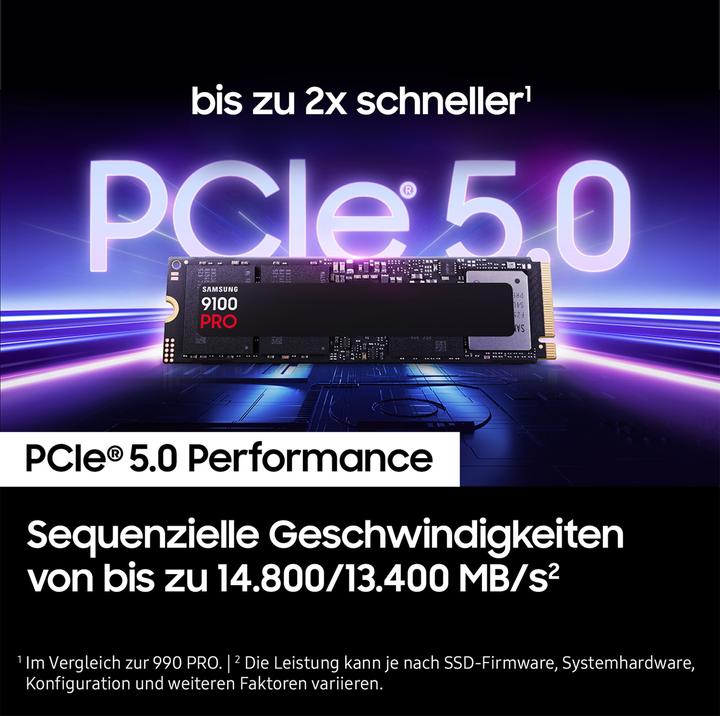 Actual product image Samsung 9100 PRO (1000 GB, M.2 2280)