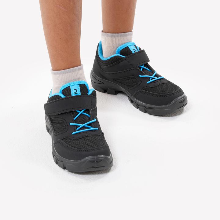 Immagine prodotto Quechua Scarpe da trekking per bambini taglia 24-34 con chiusura a velcro - NH100 nero (27)