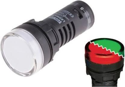 Image du produit Rs Pro Indicateur LED 22,5mm Rouge/Vert 110Vac