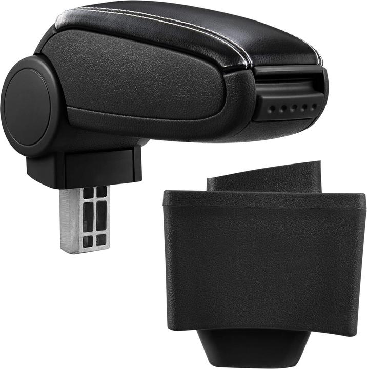 Immagine prodotto Pro-Tec Bracciolo centrale Audi A3 S3 8L 96-03 con vano portaoggetti in similpelle nera con cuciture bianche