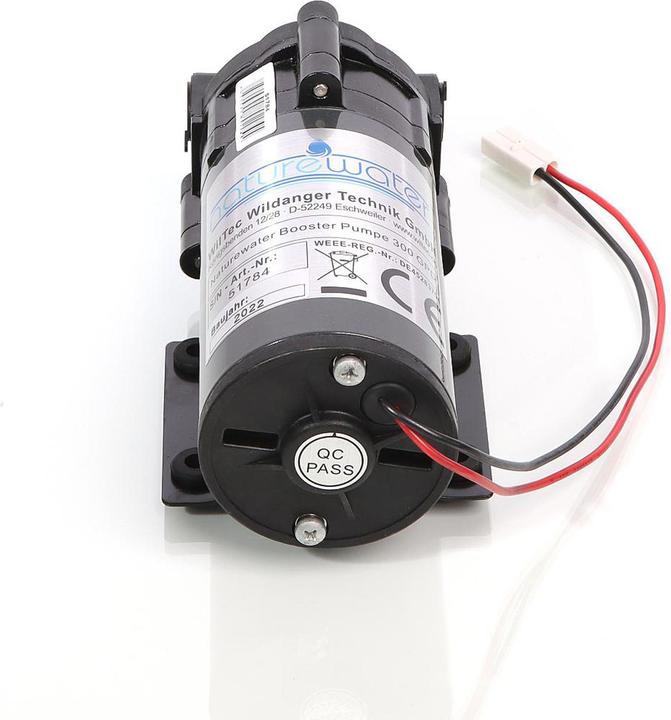 Actual product image Naturewater Booster Pump with 300 GPD (1135 l/day) 68W for Reverse Osmosis Systems (Booster pump)