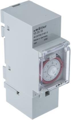 Produktbild müller Zeitschaltuhr 230VAC  24-Stunden 35mm