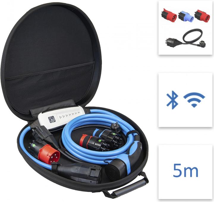 Actual product image NRGkick No. kick 32A 5 m Set Optimal GSM, including adapter and pocket (Type 2, 22 kW, 32 A, CEE 32, CEE32 red, CEI 23)