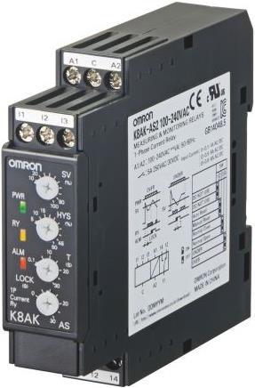 Produktbild Omron Industrial Automation Monitoring relay 22.5mm 0.1 to 8A SPDT