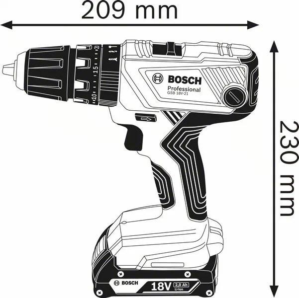 Produktbild Bosch Professional GSB 18V-21 (Akkubetrieb)
