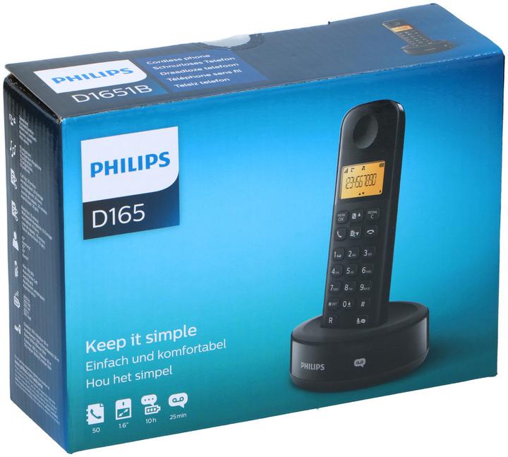 Produktbild Philips Schnurloses Telefon DECT Telefon schwarz