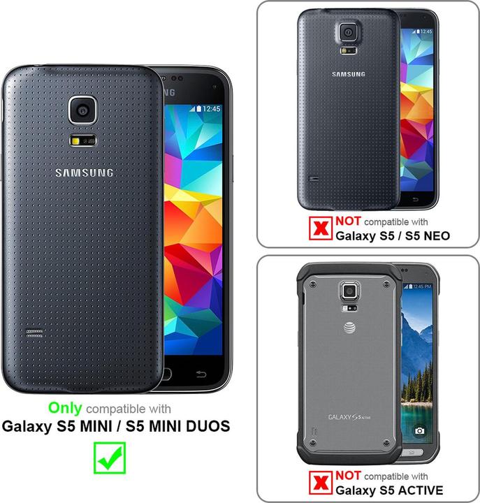 Image du produit Cadorabo Flip comme Invisible Cover (Samsung Galaxy S5 Mini)