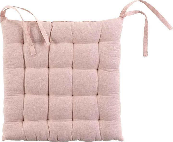 Produktbild Douceur D'intérieur Kissen für Sitze, gesteppt, pink / grau, 40x40x5