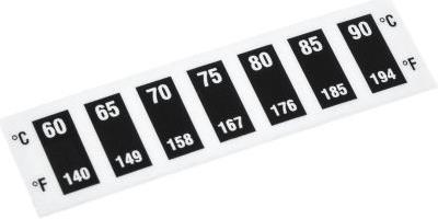 Actual product image Rs Pro Temperature sticker 60-90°C