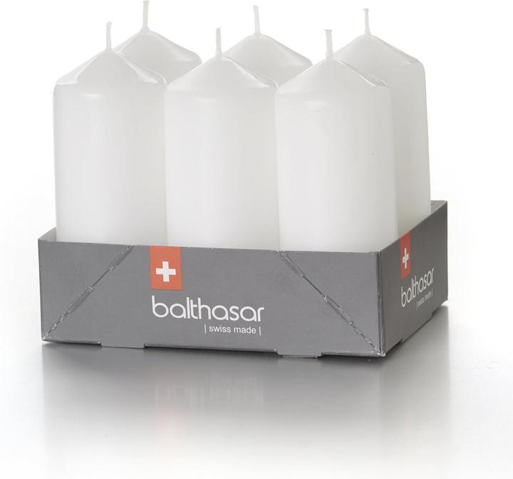 Image du produit Balthasar Cylindre bougie blanche 6er (6 pcs)