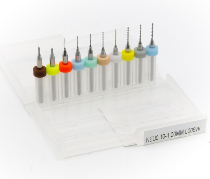 Produktbild Purecrea 10 Stück PCB Bohrer Set Vollhartmetall 0.1-1mm