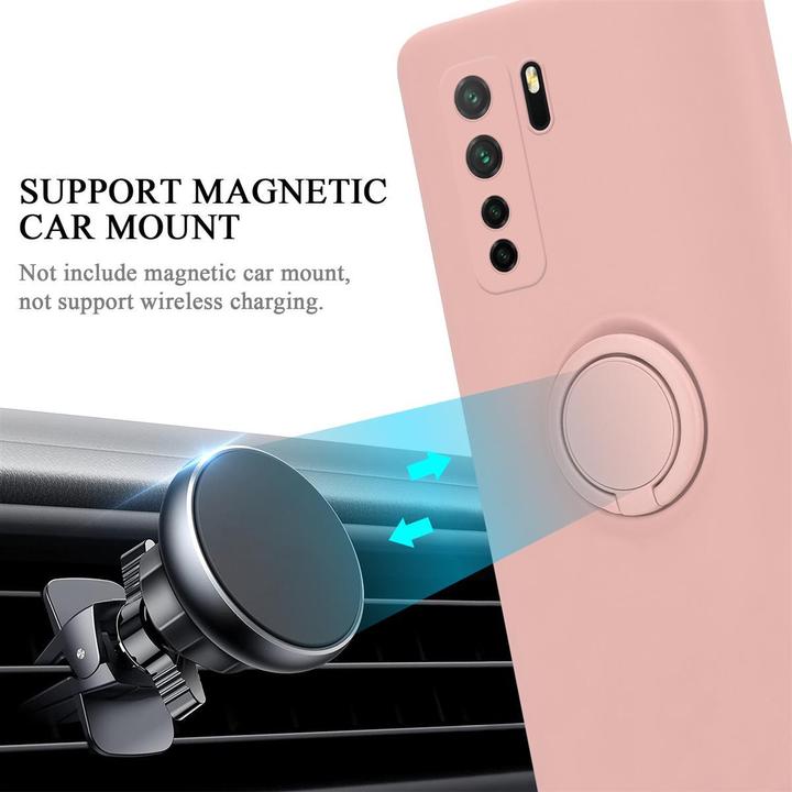 Actual product image Cadorabo Bumper TPU Liquid Ring Silicone Case (Huawei P40 Lite, Huawei Nova 6 SE, Huawei Nova 7i)