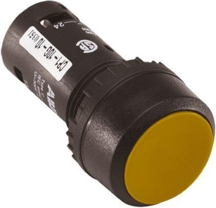 Actual product image ABB Pushbutton 1 NO contact yellow