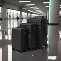 Immagine prodotto Jet Lag valigia nera x3 45l 70l 90l (45 l, Bagaglio a mano (fino a 50 litri))