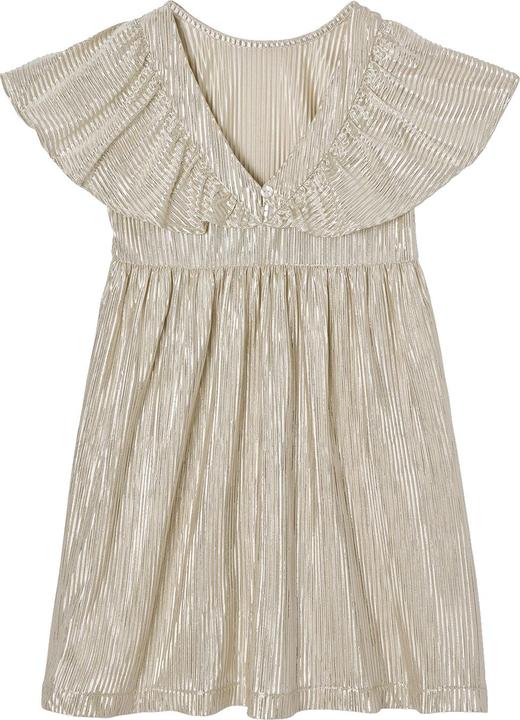 Actual product image Vertbaudet Mädchen Festkleid mit Schmetterlingsärmeln aus Lamé (92)