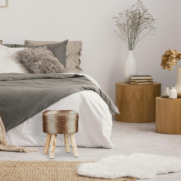Produktbild Relaxdays Fellhocker