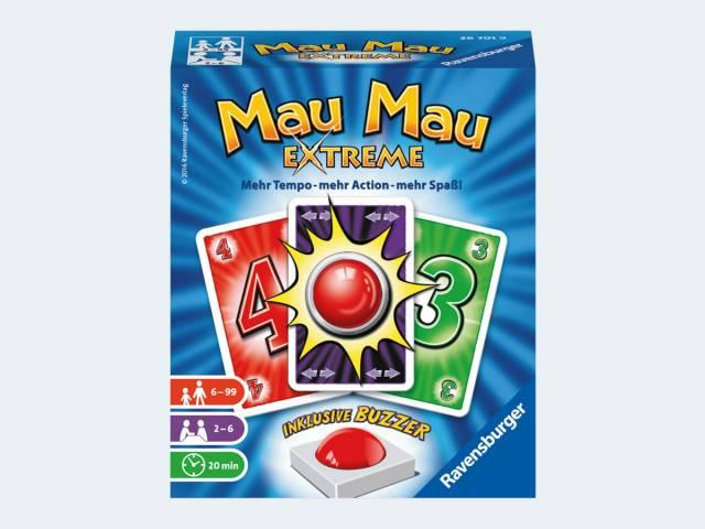 Image du produit Ravensburger RAV26701 - Mau Mau Extreme, pour 2 à 6 joueurs à partir de 6 ans (édition FR) (Allemand)