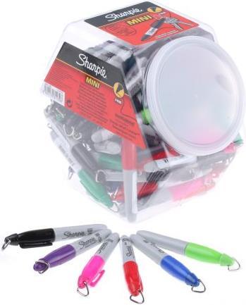 Actual product image Sharpie Permanent marker mini assorted (Magenta, Turquoise, Green, Blue, Violet, Black, Red, 1 mm, 72 x)